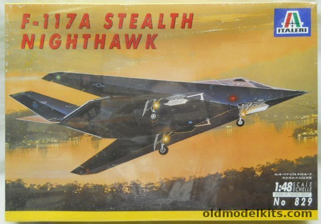 Italeri 1/48 F-117A Stealth Nighthawk, 829 plastic model kit